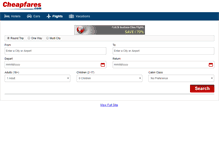 Tablet Screenshot of cheaphotels.cheapfares.com